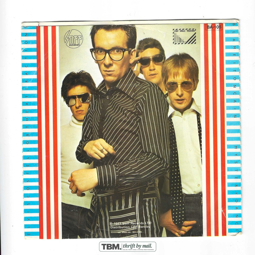 Elvis Costello Watching the Detectives 7" Vinyl Single 45 RPM Stiff Records